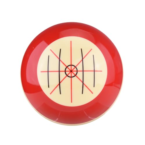 Billiards Cue Ball, 2pcs Red White Resin Training Pool Balls with Dots for Sports Billiard Table Accessories Games