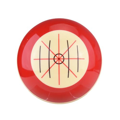 Billiards Cue Ball, 2pcs Red White Resin Training Pool Balls with Dots for Sports Billiard Table Accessories Games