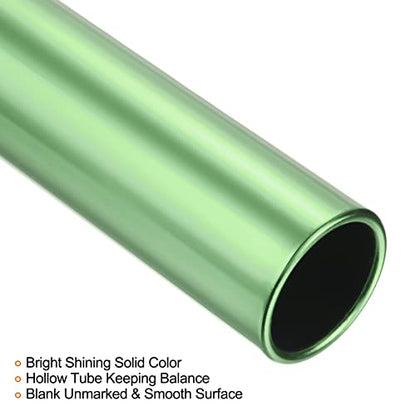 PATIKIL Relay Track Batons Set, Pack Aluminum Alloy Tube Field Running Race Stick for Outdoor Athletics Sport Game Tool - color: Green, Silver