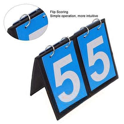 Tyenaza Multi - Sport Tabletop Flip Scoreboard, Portable 2/3/4 Digit Counter – Perfect for Football, Basketball, Volleyball