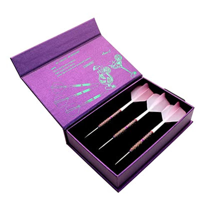 CUESOUL Cocktail/COLA Beer/Draft Beer with Oil Paint Finished-21g/22g/23g Steel Tip 90% Tungsten Dart Set - color: Pink Lady Cocktail-21g