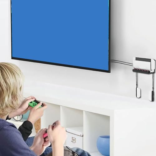 Strong Dock Organizers Wall Mount Including 12 Card Capacity & Not Slip Defense Gaming Storage For Console Powder Coated Console Wall Mount
