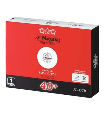 NITTAKU 3-Star Premium Table Tennis Balls - style: 12 Balls