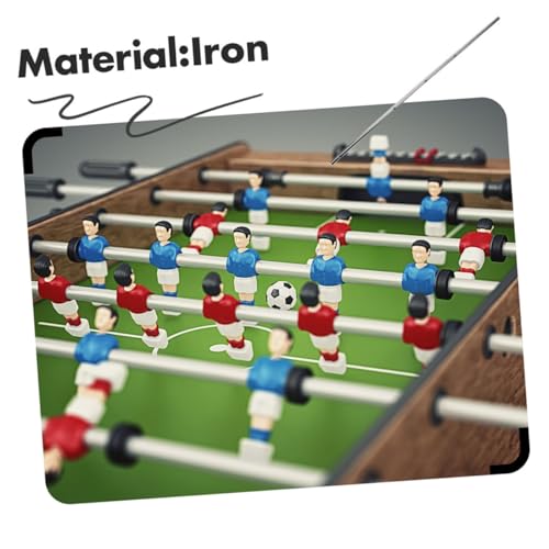Abaodam 2pcs Foosball Table Replacement Rods Durable Iron Handles for Soccer Game Table Easy Setup and Operation Strong and Convenient Accessory