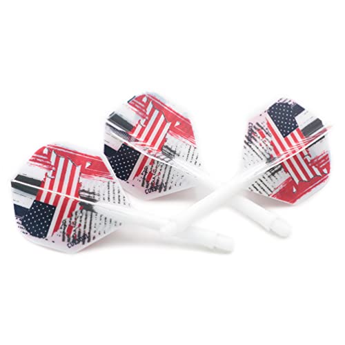 CUESOUL AK5 Integrated Dart Shaft Dart Flights Standard Shape 28mm-American Flag Design