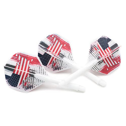 CUESOUL AK5 Integrated Dart Shaft Dart Flights Standard Shape 28mm-American Flag Design