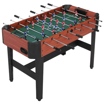47 Inch Foosball Table with Score Keeper Classic Indoor Soccer Game with Counterbalanced & Uniformed Men Competition Soccer Table Game for Adults & Families