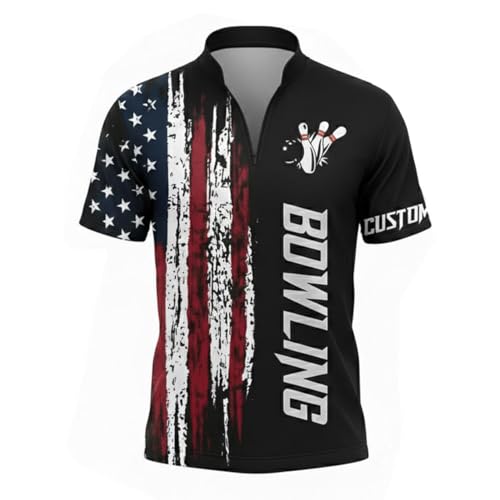 Personalized Custom Jersey for Men, Uniform Shirt for Bowling Team Gift - color: D26