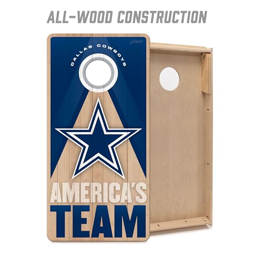 YouTheFan NFL 2' x 4' Slogan Series Professional Wood Cornhole Game - color: Dallas Cowboys