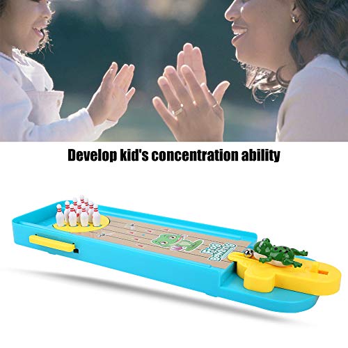 Entertainment Table Bowling Toys Mini Desktop Bowling Game Set Suitable for Children Adults Office Stress Relief Lightweight Portable Plastic Pictured As Picture