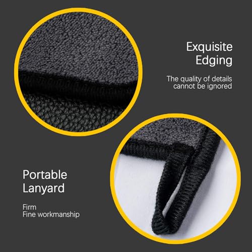 KONLLEN Billiards Billiard cue Towel - 100% Cotton Black 8-Ball Pool Cue Clean Towel Maintenance Accessories Cleaning Set Shaft Wax + Cleaning Powder + - color: Yellow