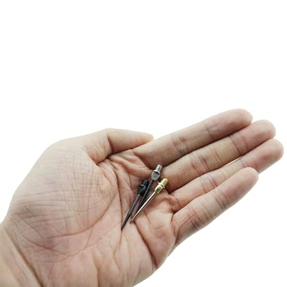 TAODAN 12PCS 37mm/1.46inch Long Dart Converter Steel Converter Dart Accessory Dart Steel Tip Conversion Points Metal Tip Dart Replacement Tip 2BA Hard Interchangeable Dart Steel Needle