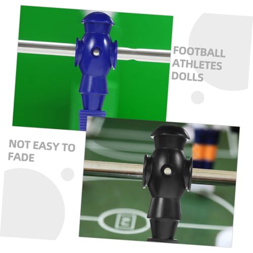 4Pcs Foosball Replacement Players for Table Soccer Game PP Resin Football Man Statues Smooth Surface Easy Install Fits Standard Rods Dark and Navy
