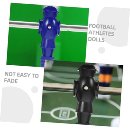 4Pcs Foosball Replacement Players for Table Soccer Game PP Resin Football Man Statues Smooth Surface Easy Install Fits Standard Rods Dark and Navy