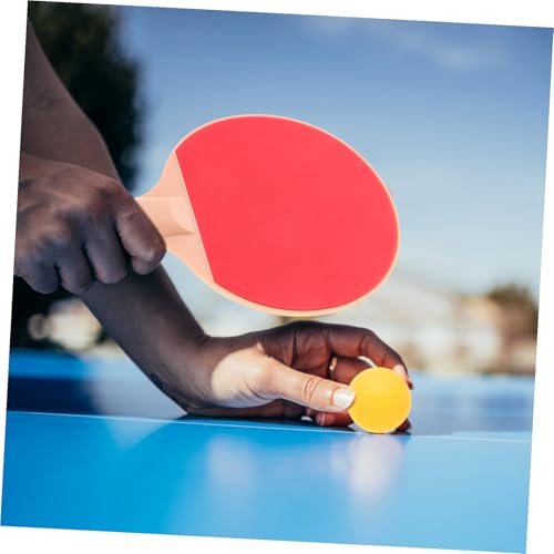 Outdoor Table Tennis Paddle Set with Plastic Elasticity Bats and Bright Balls Professional Racket Kit for Competitive Pong Games and Versatile Outdoor Play