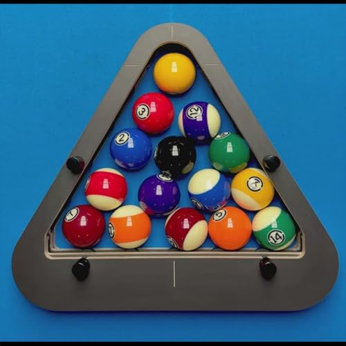 Precisions-Engineered Professional Billiard Rack System Adjustable Lock System Billiards Accessories That Eliminates Gaps for Wood Billiard 8-Ball/9-Ball Pro Triangles/Diamonds Pool Balls Racks - size: Triangle