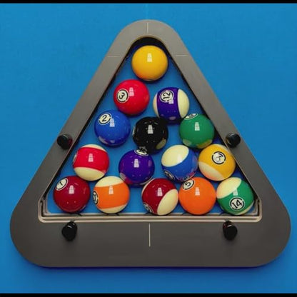 Precisions-Engineered Professional Billiard Rack System Adjustable Lock System Billiards Accessories That Eliminates Gaps for Wood Billiard 8-Ball/9-Ball Pro Triangles/Diamonds Pool Balls Racks - size: Triangle