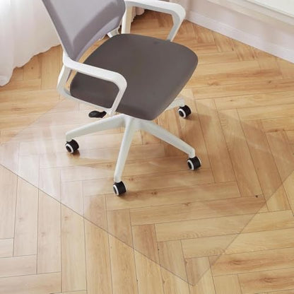 Clear Chair Mat for Hardwood Floor, Anti-Slip Transparent Floor Mat 40" 42" 54" 60" 64" 70" Gaming Chair Mat Anti Scratch, Heat Resistant, Rectangle for Home Office