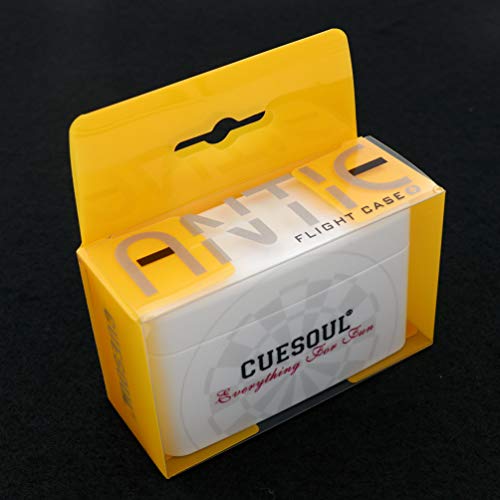 CUESOUL ANTIE Hard Dart Case with Peking Opera Mask Design and Dart Flights Case for Your Choice - color: Dart Flight Case-White