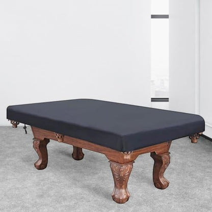 Waterproof 210D Oxford Billiard Pool Table Cover, with Adjustable Drawstring for 7ft 8ft 9ft Tables, All-Weather Dustproof/Snow Protection, Fits Most Snooker, Pool Tables, Outdoor Furniture(black 7FT) - size: black 7FT