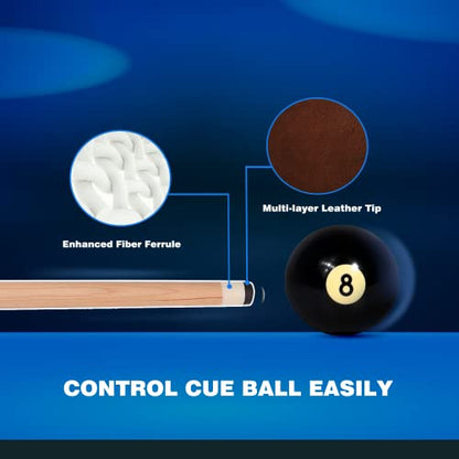 GSE Games & Sports Expert 36"/42"/48"/52"/58" 1-Piece Canadian Maple Billiard Pool Cue Sticks, Hardwood Billiard House Bar Pool Cue - size: 42-Inch, style: 2 Pack