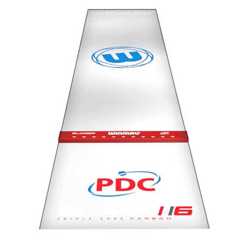 WINMAU Dart Mat with Throw Line for Soft Tip and Steel Tip - Available in Outshot and Clearzone Style - style: Clearzone