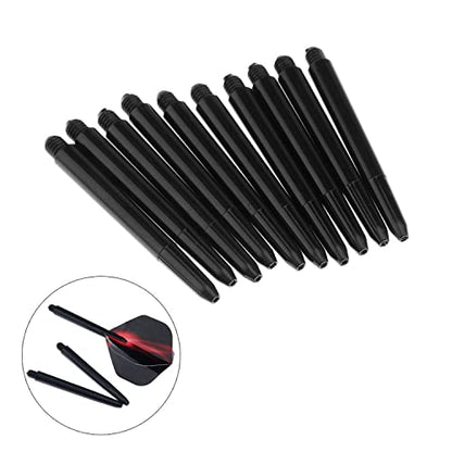 heyous 50 Pieces 2BA Nylon Shaft PC Shaft Dart Accessories Short Size 48mm, Black