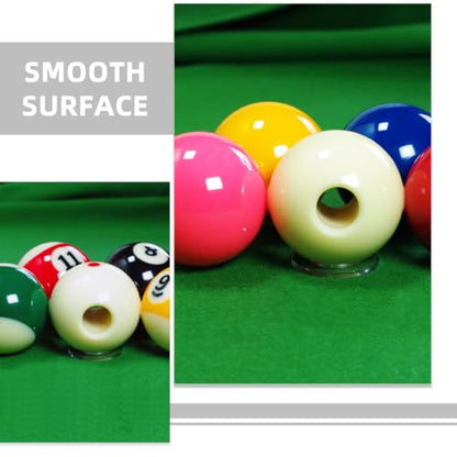 Professional Billiard Training Cue Ball with 16mm Inner Hole for Small Tip Pool Cue, Sturdy Practice Ball for American Billiards and Pool Table Training
