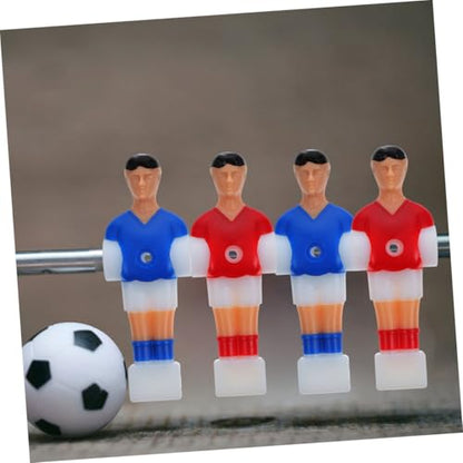 8pcs Foosball Figures Replacement Parts Table Soccer Players Resin Football Men for Standard Rods Red Blue