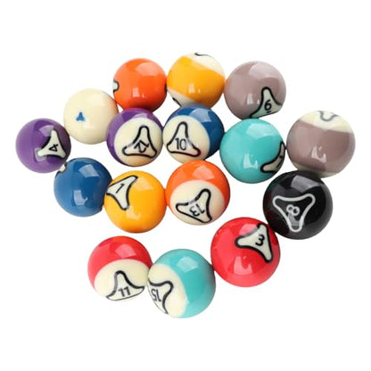 Pilipane Billiard Balls Set Professional Tournament Style Pool Balls for Billiards Games and Family Entertainment Resin Material 57.2mm Dia 16Pcs with Wiping Cloth