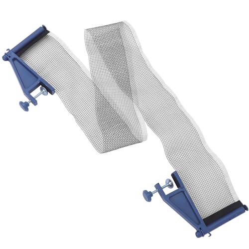 POPETPOP Thickened Table Tennis Net Post Set with Elastic Mesh Stable for Indoor Outdoor Use Fits Standard Tables for Training and Family Fun