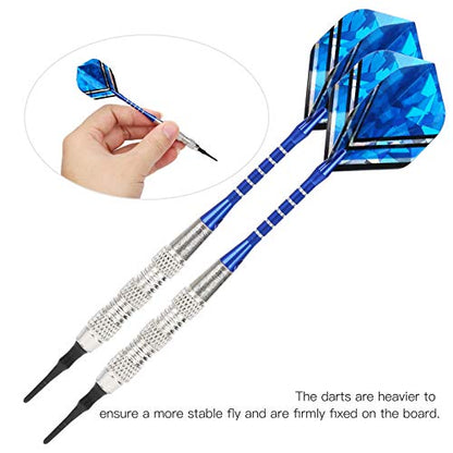 RiToEasysports Soft Tip Darts Set, Removable Aluminum Alloy Rods, Darts for Beginners Professionals Christmas Birthday Gift