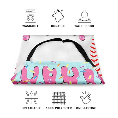 Castle Fairy Ice Cream Drip Baseball Kids Kitchen Apron - color: Pink Blue