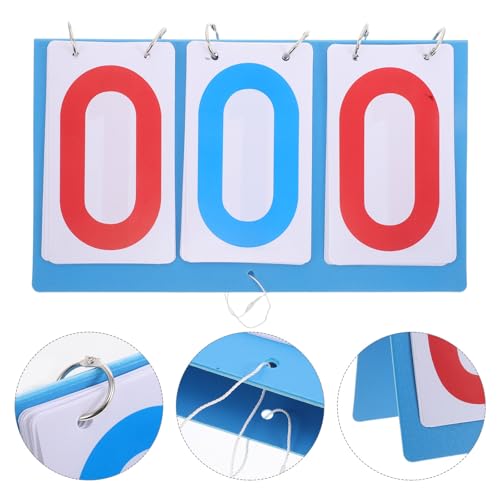 PRETYZOOM Multi-Sport Tabletop Scoreboard Flip Counter with 3-Digit Display, Plastic Portable Score Keeper for Football Basketball Volleyball Tennis Games