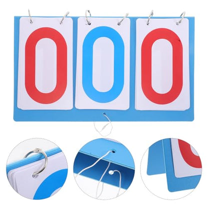 PRETYZOOM Multi-Sport Tabletop Scoreboard Flip Counter with 3-Digit Display, Plastic Portable Score Keeper for Football Basketball Volleyball Tennis Games