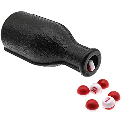Billiard Shaker Pool Snooker Billiard Table Kelly Pool Shaker Bottle with Red and White Peas Balls Accessories