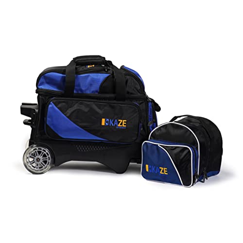 2 Ball Bowling Roller + 1 Ball Color Matching Add On Tote - color: Blue-Black