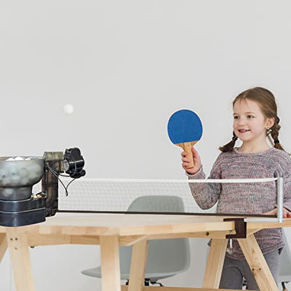 Table Tennis Robot HP-07 Portable with 36 Different Spin Balls Automatic Ping Pong Robot Ball Machine Ping Pong Machine for Training with Table Tennis Balls（Only Machine）