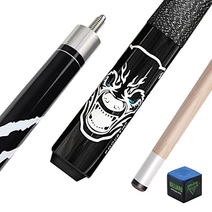 Pool Cue, 58" 2-Piece Pool Sticks for Adults, Pool Table Sticks 18/19/20/21 Oz, Irish Linen Wrap Pool Cue Stick, House Bar Pool Cues for Men Women - size: 20oz