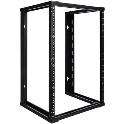 NavePoint 15U Wall Mount Rack - Server Rack for 19 Inch IT Equipment Open Frame Rack – Network Rack for AV & Server Equipment 16” Deep Rack, Black - size: 15U