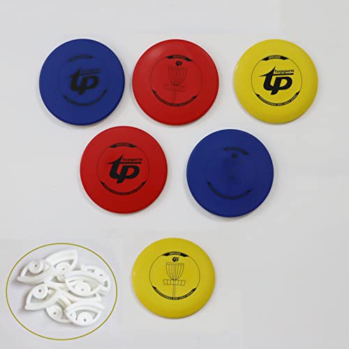 PIAOLGYI Disc Golf Mounts Display Holder Hanger Accessory Compatible with Disc Dolf Discs,10 PCS - color: white