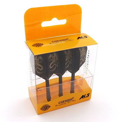 CUESOUL ROST Integrated Dart Flight and Shafts Meduim/Small/Large - color: Black Dragon, size: Size M-28mm