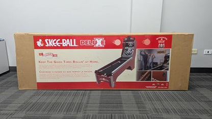 Skee-Ball Deluxe - an Arcade Table Machine Game for Home, Basement, and Recreation Rooms - Nostalgic Classic Family Fun of Roll and Score