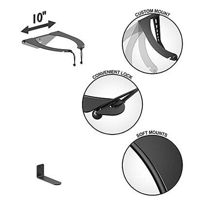 Koova Golf Bag Rack | Fits Any Club & Travel Bags | Wall Mount Storage Organizer for Garage & Sheds | Easy Install
