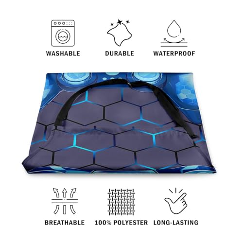 Castle Fairy Basketball Kitchen Apron - color: Gamepad Blue