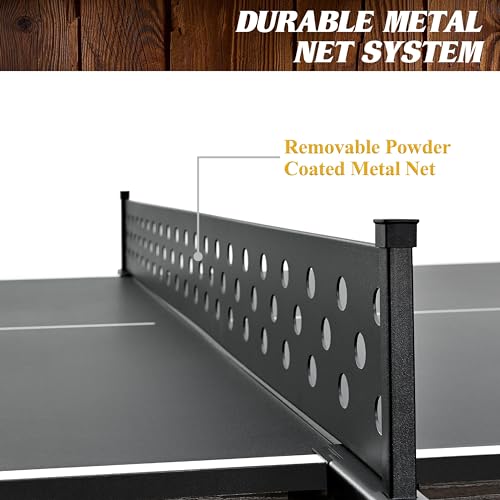 Barrington Table Tennis Multiple Style Ping Pong Tables with Metal Nets, Perfect for Family Game Rooms - style: 9 Ft. Fremont (w/Storage Drawer)