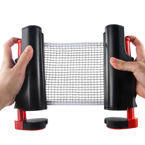 Retractable Tennis Net - Adjustable Table Equipment, Pong with Easy Setup, Home Indoor with Portable Design, Practice Training Game Play, Sports Accessory for Any Table
