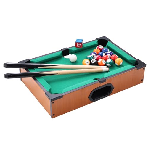 Mini Pool Table Toy – Portable Billiards Game Table for Kids & Adults, Desktop Billiard with Balls & Sticks, Family Game Night Gift for Boys Girls - color: Style B