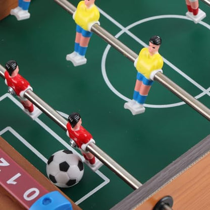 Mini Table Top Foosball Game,Kids Table Football Game Set with 2 Balls Interactive 4 Rows Table Soccer for Adults Kids,Indoor Outdoor Entertainment Bars Parties Football Gifts