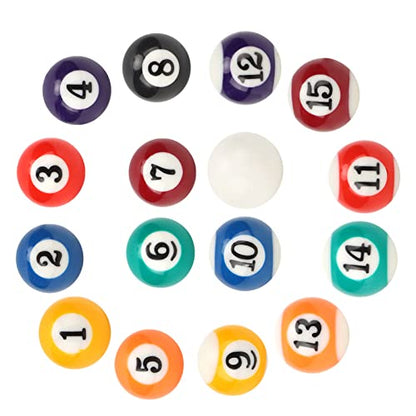 Mini Ecofriendly Resin Billiard Ball Set for Children Pool Table Accessory for Game Rooms and Bars